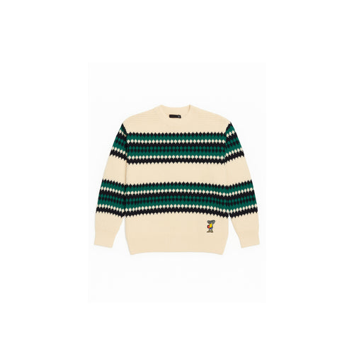 Cowichan White Knitted Jersey